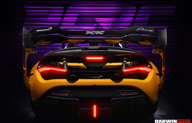 2017-2022 McLaren 720s Se²GTR Style Trunk Wing w/ Side Caps