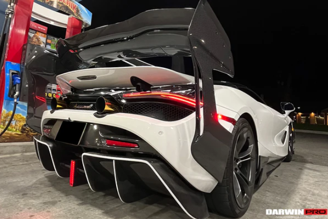 2017-2022 McLaren 720s Se²GTR Style Trunk Wing w/ Side Caps