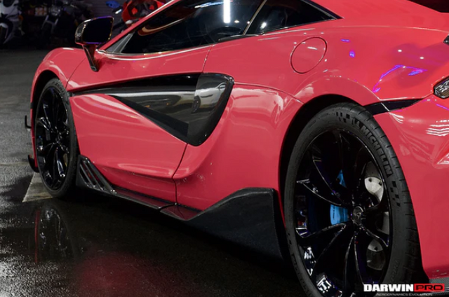 2015-2021 McLaren 600lt 540C 570S BKSS Style Cabon Fiber Side Skirts Under Board
