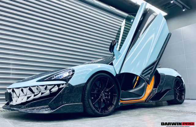 2015-2021 McLaren 600lt 540C 570S BKSS Style Cabon Fiber Side Skirts Under Board