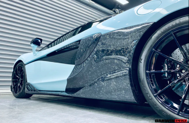 2015-2021 McLaren 600lt 540C 570S BKSS Style Cabon Fiber Side Skirts Under Board