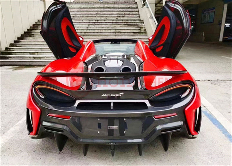For McLaren 540C 570S upgrade 600LT Full body kit Dry carbon fiber front bumper Rear bumper Spoiler side skirt Front hood