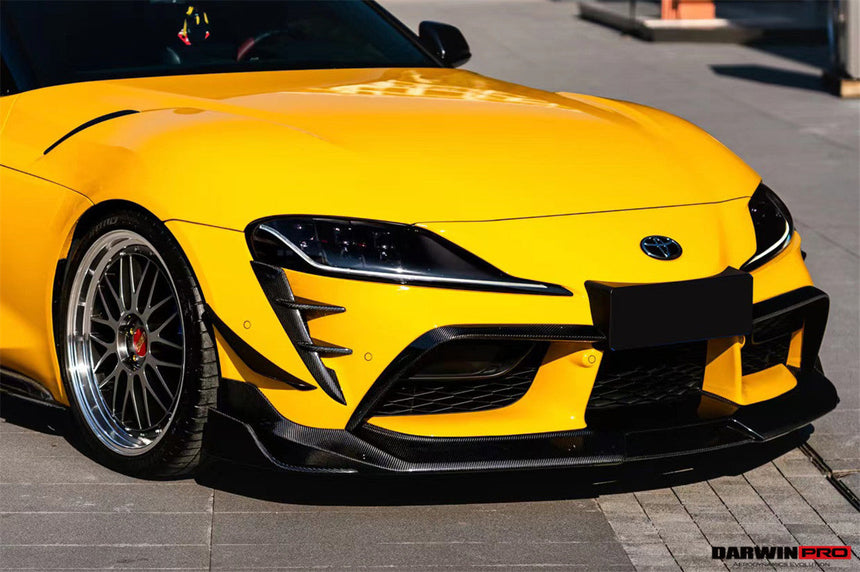 2019-UP Toyota GR Supra (J29/DB) A90 A91 BKSS Style Carbon Fiber Front Bumper Vents