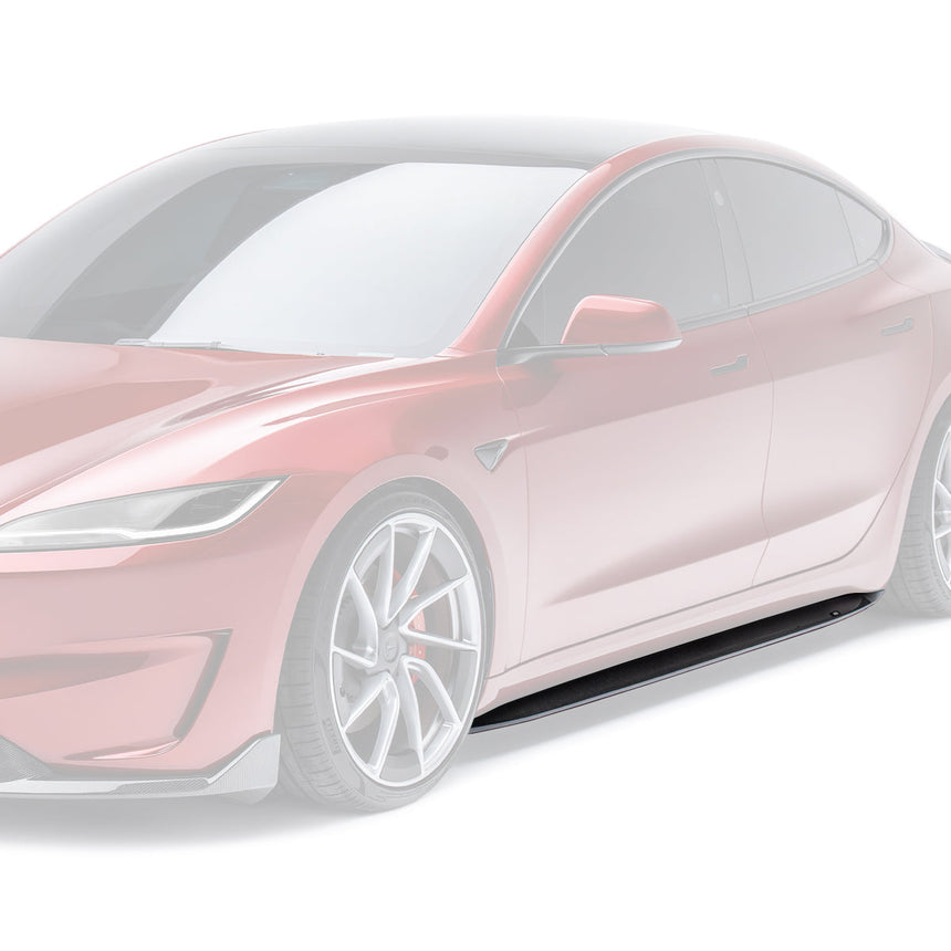 TESLA MODEL 3 HIGHLAND & PERFORMANCE CARBON FIBER SIDE SKIRTS
