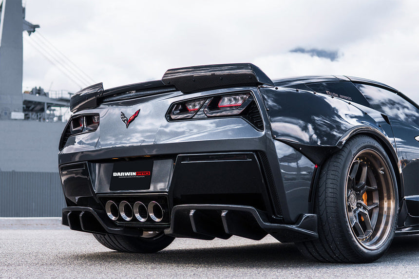 2013-2019 Corvette C7 Z51 Z06 Grandsport Carbon Fiber Trunk Spoiler