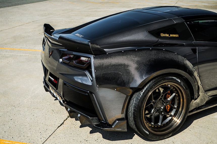 2013-2019 Corvette C7 Z51 Z06 Grandsport Carbon Fiber Trunk Spoiler