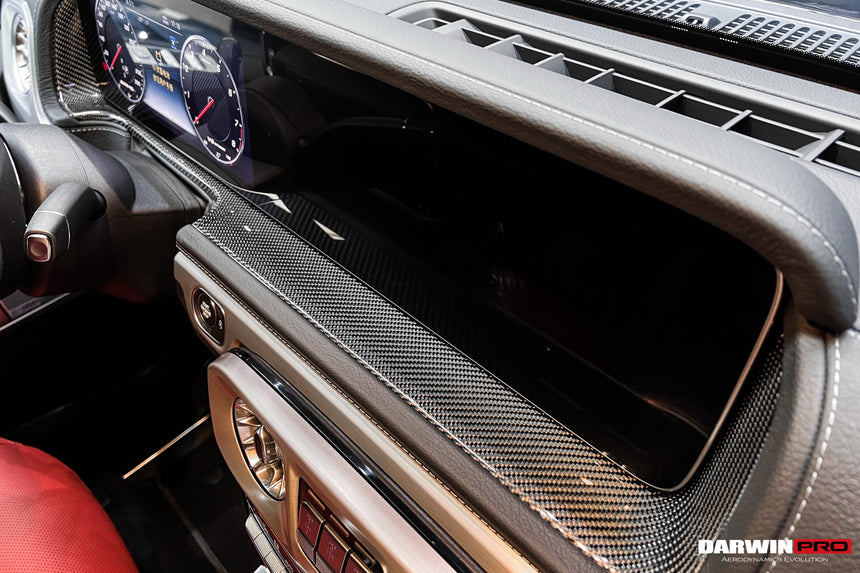 2019-2023 Mercedes Benz W464 G550 G63 AMG G-Class Dry Carbon Fiber Screen Surround Panel Replacement
