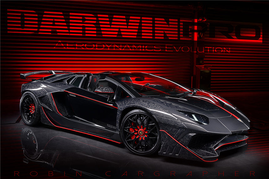 2011-2016 Lamborghini Aventador LP700 Roadster SV-BKSSII Style Wide Body Carbon Fiber Aero Full Kit
