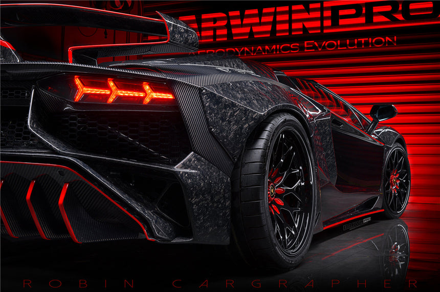 2011-2016 Lamborghini Aventador LP700 Coupe SV-BKSSII Style Wide body Carbon Fiber Aero Full Kit