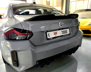 2021-2025 BMW M2 G87 Ducktail Style Dry Carbon Fiber Trunk Spoiler