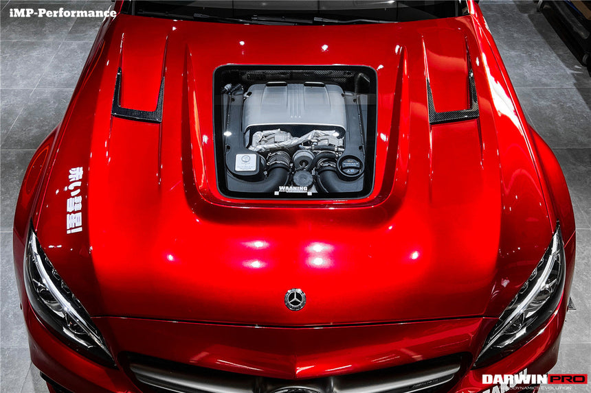 2015-2021 Mercedes Benz W205 C63/S AMG IMP Performance Partial Carbon Fiber Hood
