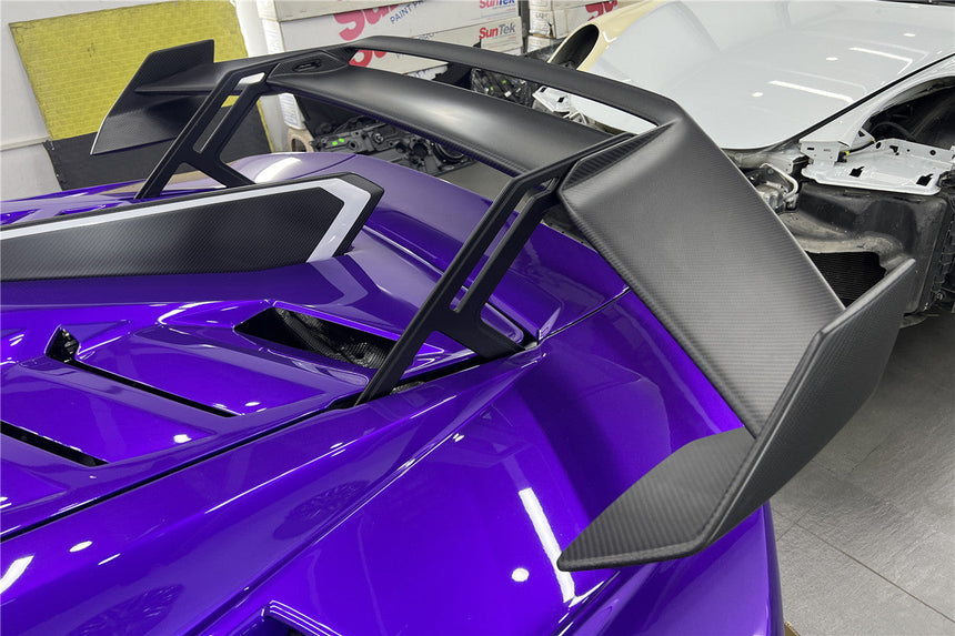 2021-2024 Lamborghini Huracan STO Dry Carbon Fiber Trunk Spoiler Wing Plate