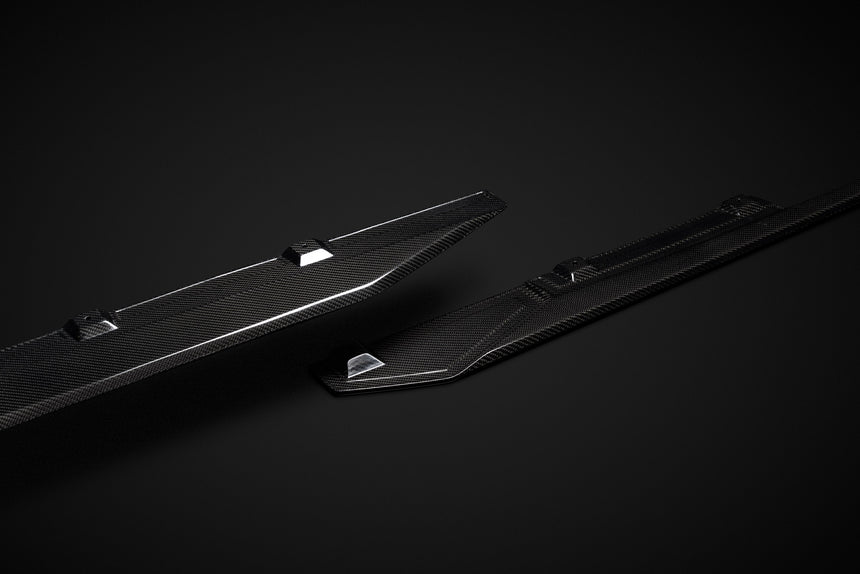 Mercedes-Benz AMG GT/GTS Dry Carbon Fiber Side Skirts - Zacoe