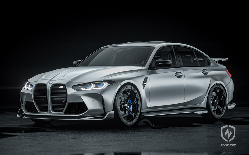 BMW M3 - G80 Dry Carbon Fiber Front Lip - Zacoe