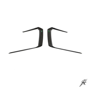BodyKits Aerodynamics LLC carbon fiber front canards for 2018-2021 Lamborghini Urus with sleek aerodynamic design