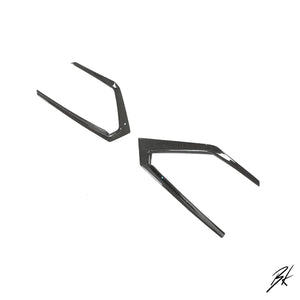 BodyKits Aerodynamics LLC dry carbon fiber canards for 2018-2021 Lamborghini Urus front bumper