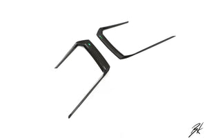 BodyKits Aerodynamics LLC carbon fiber front canards for 2018-2021 Lamborghini Urus with sleek aerodynamic design