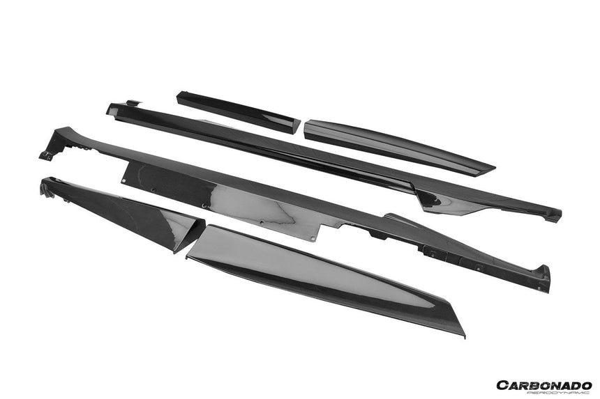 2023-UP Ferrari Purosangue FUV Type F175 OEM Style Dry Carbon Fiber Side Skirts