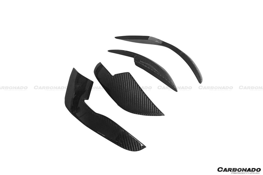 2013-2018 Audi RS6 Avant BS Style Carbon Fiber Front Bumper Canards