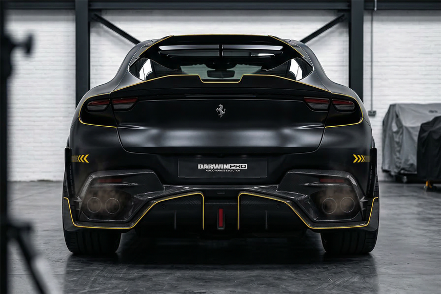 2023-UP Ferrari Purosangue F175 Carbon Fiber Trunk Spoiler DarwinPRO iMP Design Ver.2
