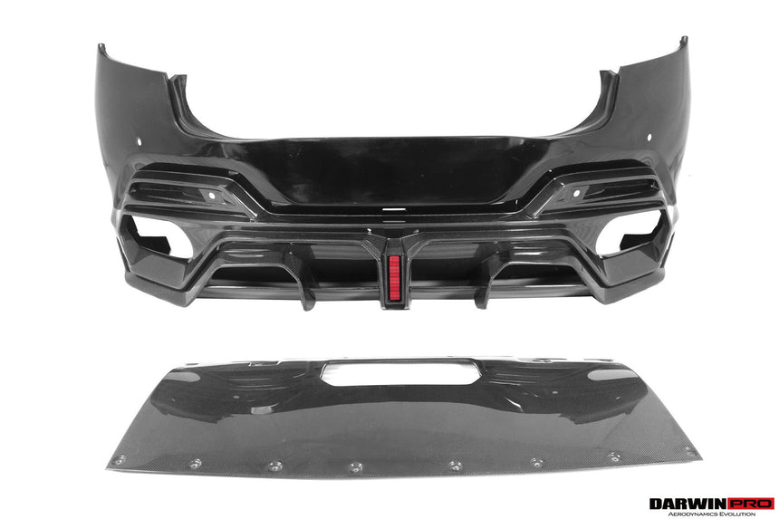 2023-UP Ferrari Purosangue F175 Partial Carbon Fiber Rear Bumper DarwinPRO iMP Design