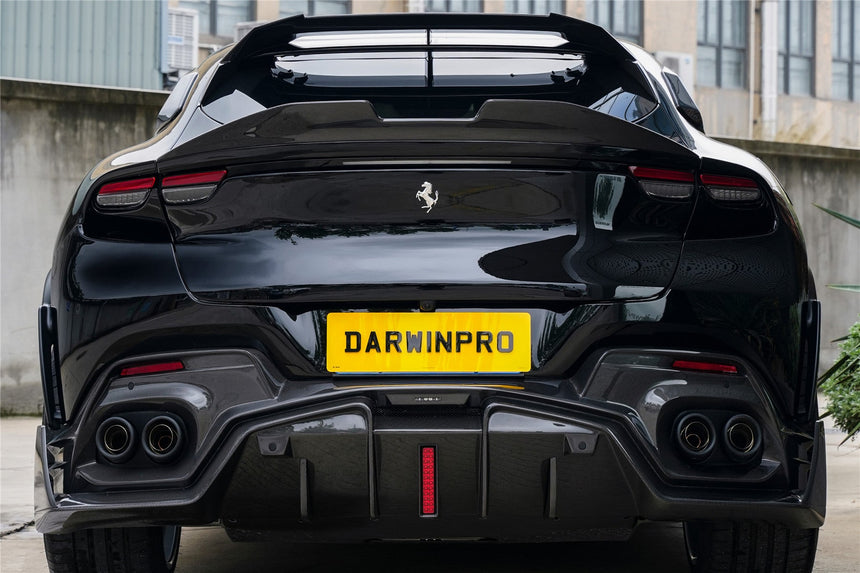 2023-UP Ferrari Purosangue F175 Carbon Fiber Rear Diffuser DarwinPRO iMP Design