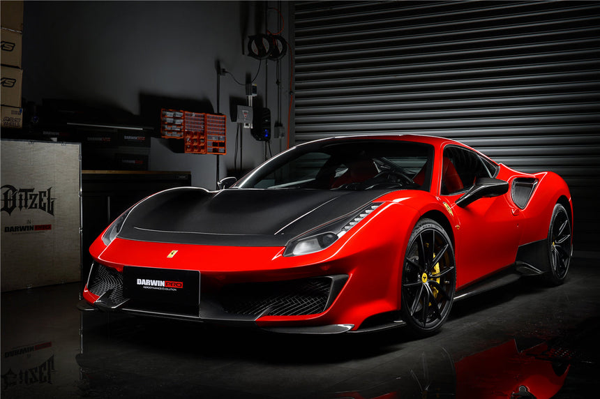 2015-2020 Ferrari 488 GTB & Spyder Pista Style Side Skirts