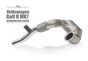 VW Mk7 Golf R Catless Downpipe with Heat Shield