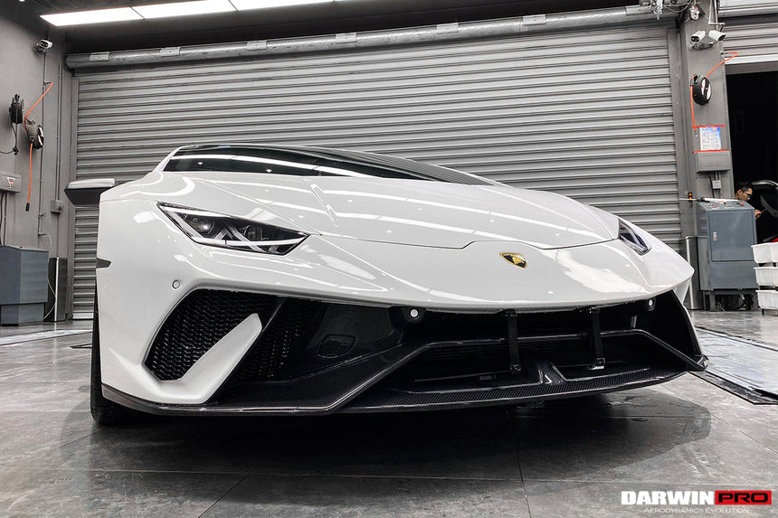 2015-2020 Lamborghini Huracan LP610/LP580/EVO Performante Style Partial Carbon Front Bumper