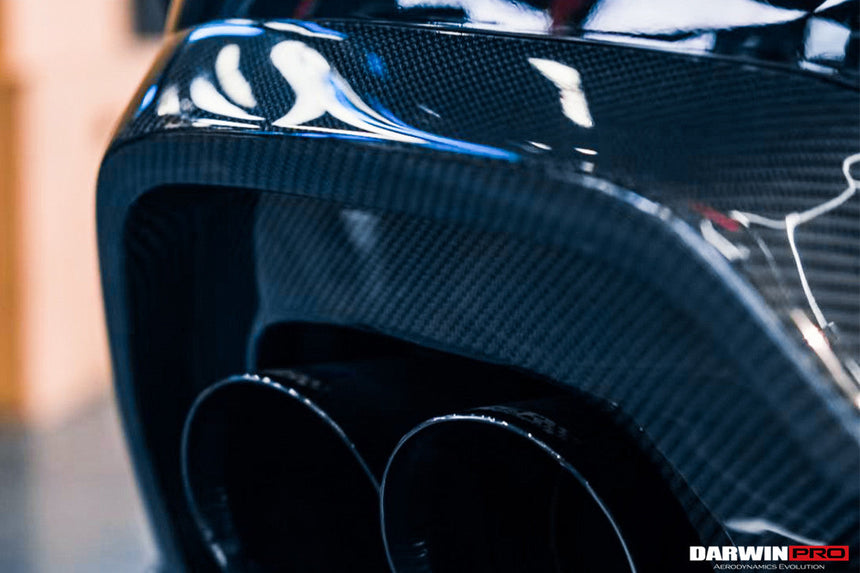 2019-2023 BMW 3 Series G20/G28 BKSS Style Carbon Fiber Rear Diffuser (With 4 Exhaust tips)