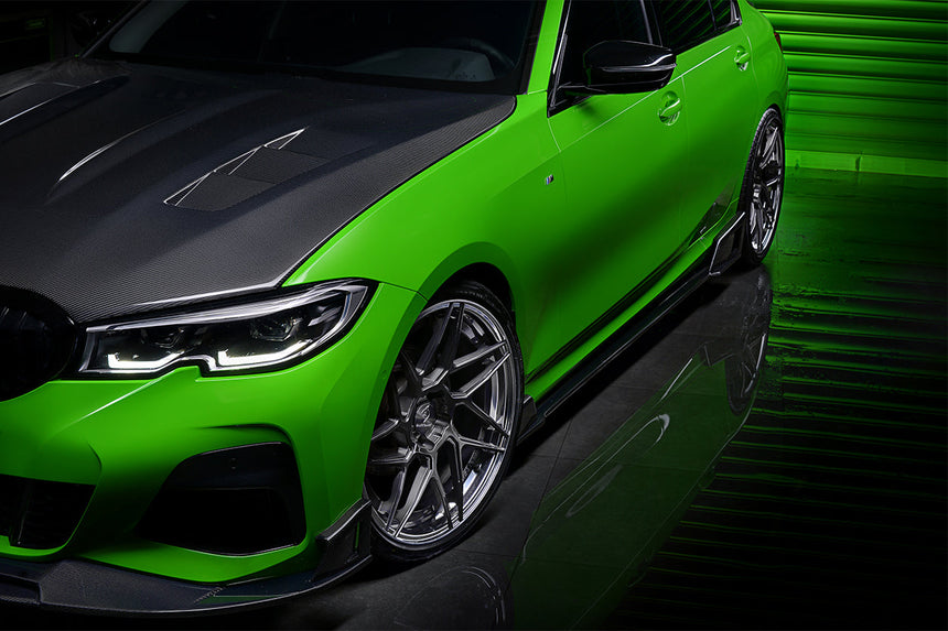 2019-2023 BMW 3 Series G20 BKSS Style Carbon Fiber Side Skirts Under Board