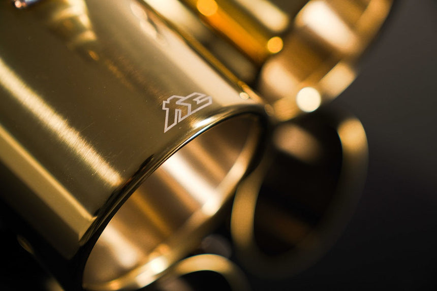 Dual Tips in Gold Ferrari 458 Speciale / Speciale A