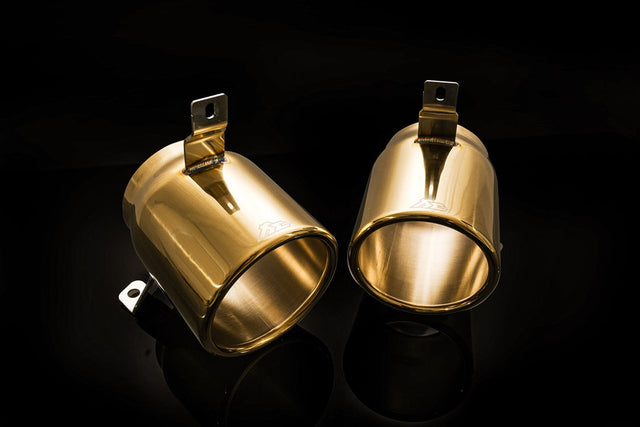Dual Tips in Gold Ferrari 458 Speciale / Speciale A