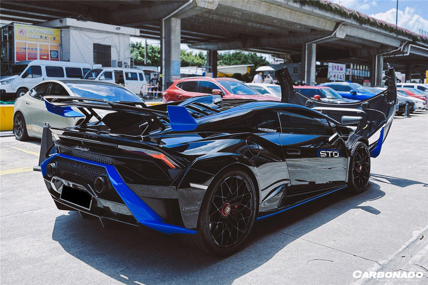 2021-2024 Lamborghini Huracan STO Dry Carbon Fiber Trunk Spoiler Wing Plate