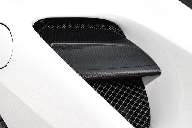 2015-2020 Ferrari 488 GTB & Spider Dry Carbon Fiber Side Air Intake Fins