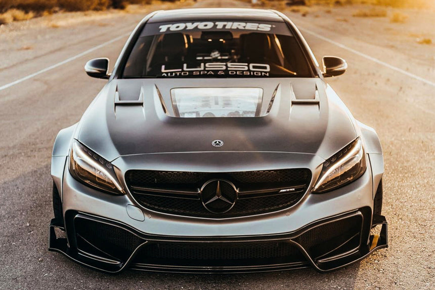 2015-2021 Mercedes Benz W205 C63/S AMG IMP Performance Partial Carbon Fiber Hood