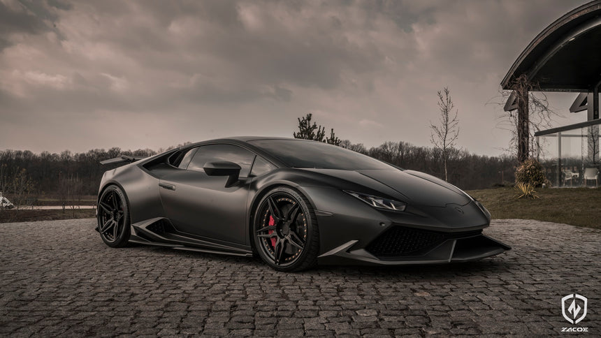 Lamborghini Huracan LP610 Dry Carbon Fiber Front Lip V1 - Zacoe