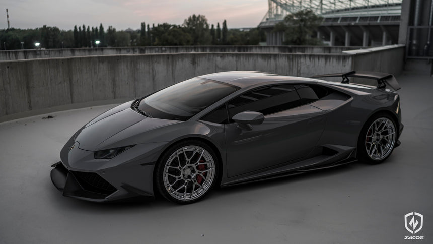 Lamborghini Huracan LP610 Dry Carbon Fiber Side Skirts - Zacoe