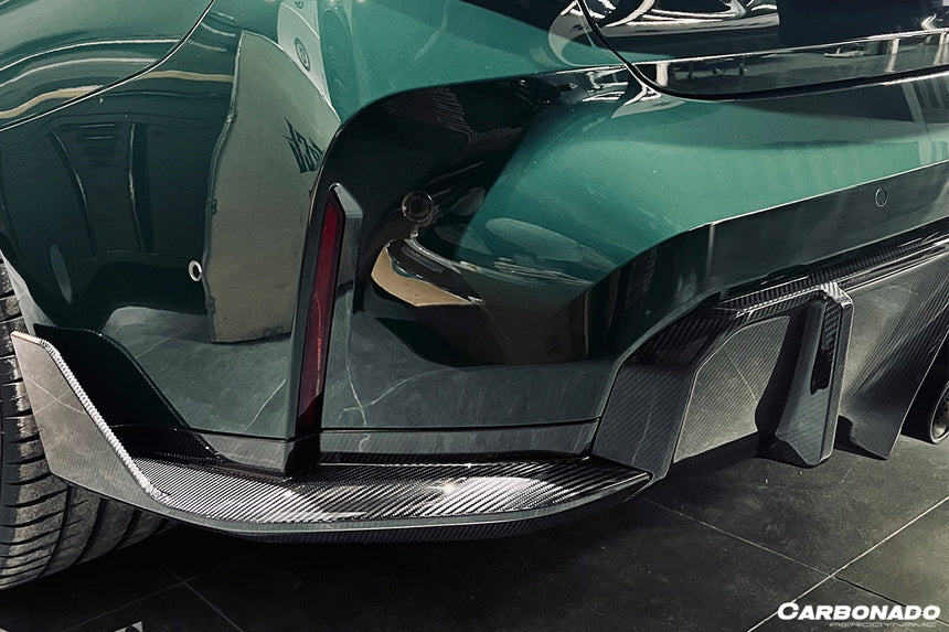 2021-UP BMW M3 G80 MP Style DRY Carbon Fiber Middle Rear Lip with Caps