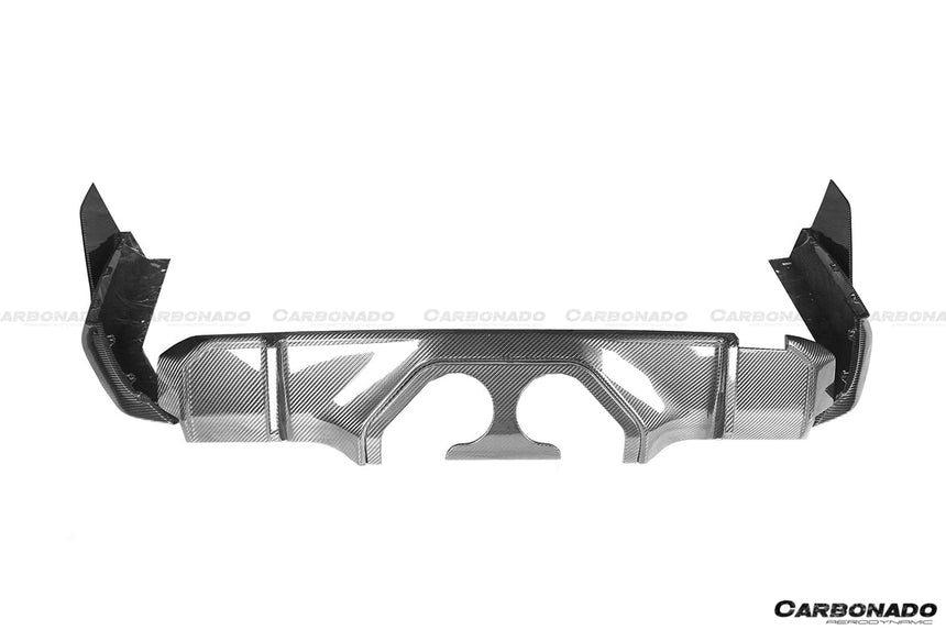 2021-UP BMW M3 G80 MP Style DRY Carbon Fiber Middle Rear Lip with Caps