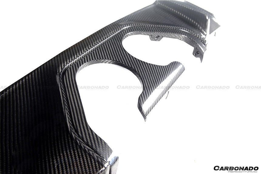 2021-UP BMW M3 G80 MP Style DRY Carbon Fiber Middle Rear Lip with Caps