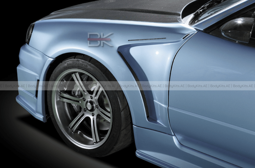 Nissan Skyline R34 GTR (1998-2005)- CF/FRP DO Style Front Fender