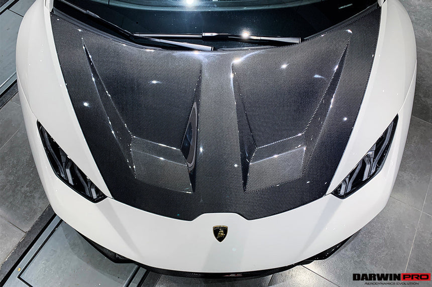 2015-2021 Lamborghini Huracan LP610/LP580/EVO BKSS Style Carbon Fiber Hood