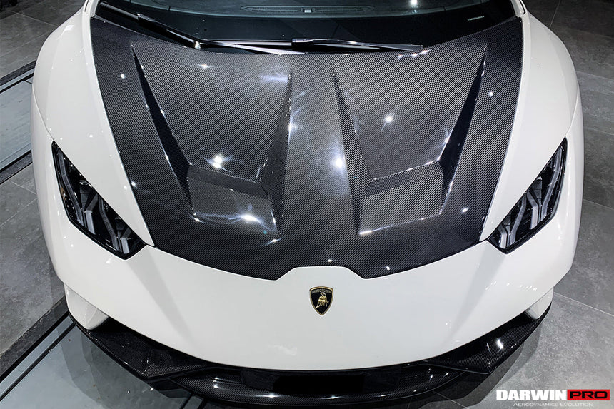 2015-2021 Lamborghini Huracan LP610/LP580/EVO BKSS Style Carbon Fiber Hood