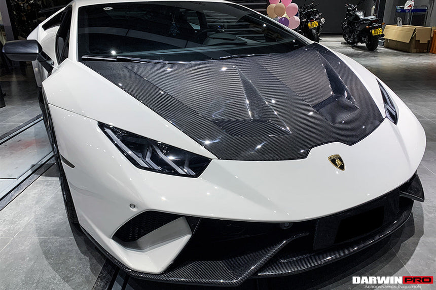 2015-2021 Lamborghini Huracan LP610/LP580/EVO BKSS Style Carbon Fiber Hood
