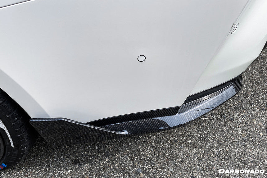 2021-UP BMW M3 G80 MP Style Carbon Fiber Quad Rear Lip with Caps