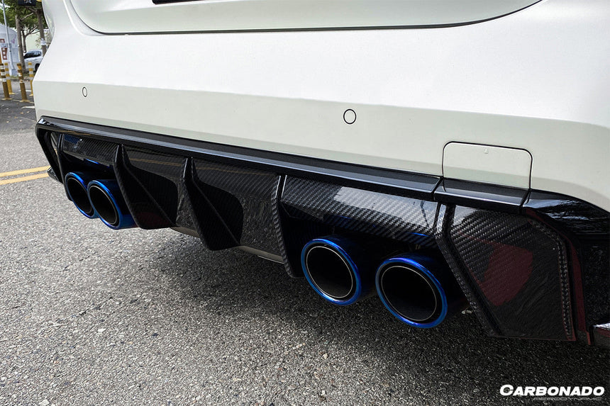 2021-UP BMW M4 G82/G83/G80 M3 MP Style Carbon Fiber Quad Rear Lip