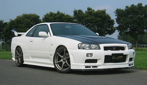 Nissan Skyline R34 GTT - CF/FRP ESB Style Side Skirts