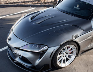 Toyota Supra Dry Carbon Fiber Hood (LB Style)