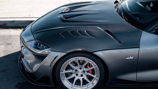 Toyota Supra Dry Carbon Fiber Hood (LB Style)